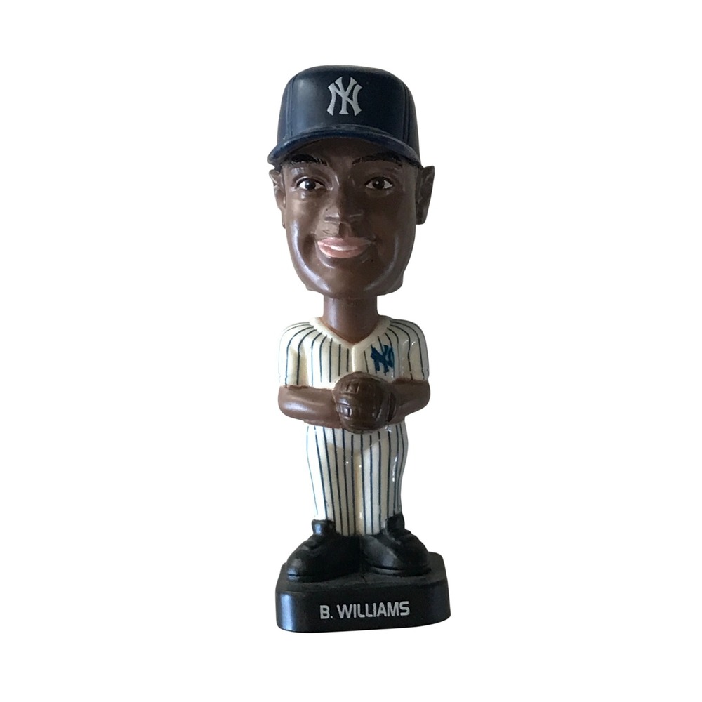 Bernie Williams New York Yankees Fotoball Bobblehead 2002 MLB Figure No 51